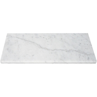 Shower Niche Shelf Italian White Carrara Honed Matte Finish Marble Stone Tile 5/8 Thickness 